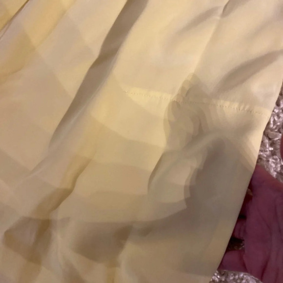 BCBGmaxazria  runway silk lemon 🍋 jumpsuit size XS - Picture 6 of 6